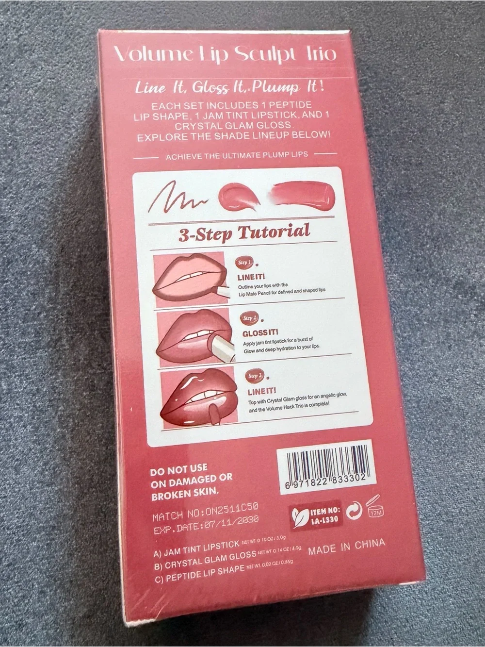 Sculpt Trio Set 01 Rosy Pink Color TikTok viral
